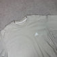 Adidas Cream T Shirt L / XL 90s Embroidered Logo