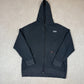 Dickies Hoodie 2XL Black Zip Up Embroidered Logo Hooded