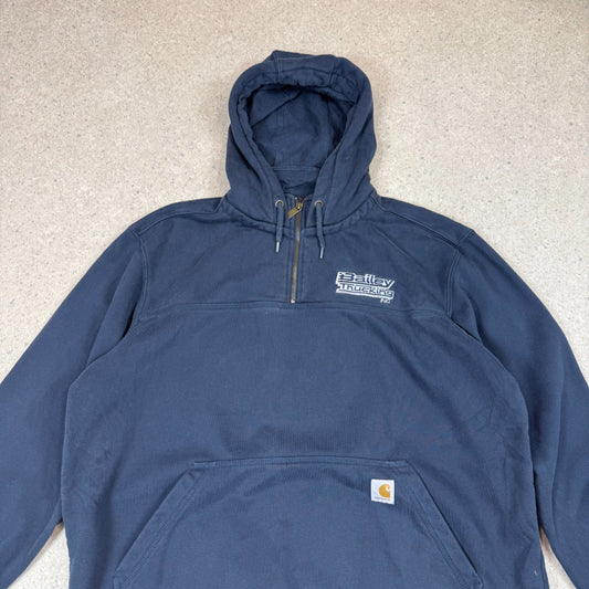 Carhartt Rain Defender XL 1/4 Zip Navy Colourway Hooded