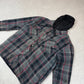 Dickies Flannel Hooded Work Jacket 2XL Black Grey