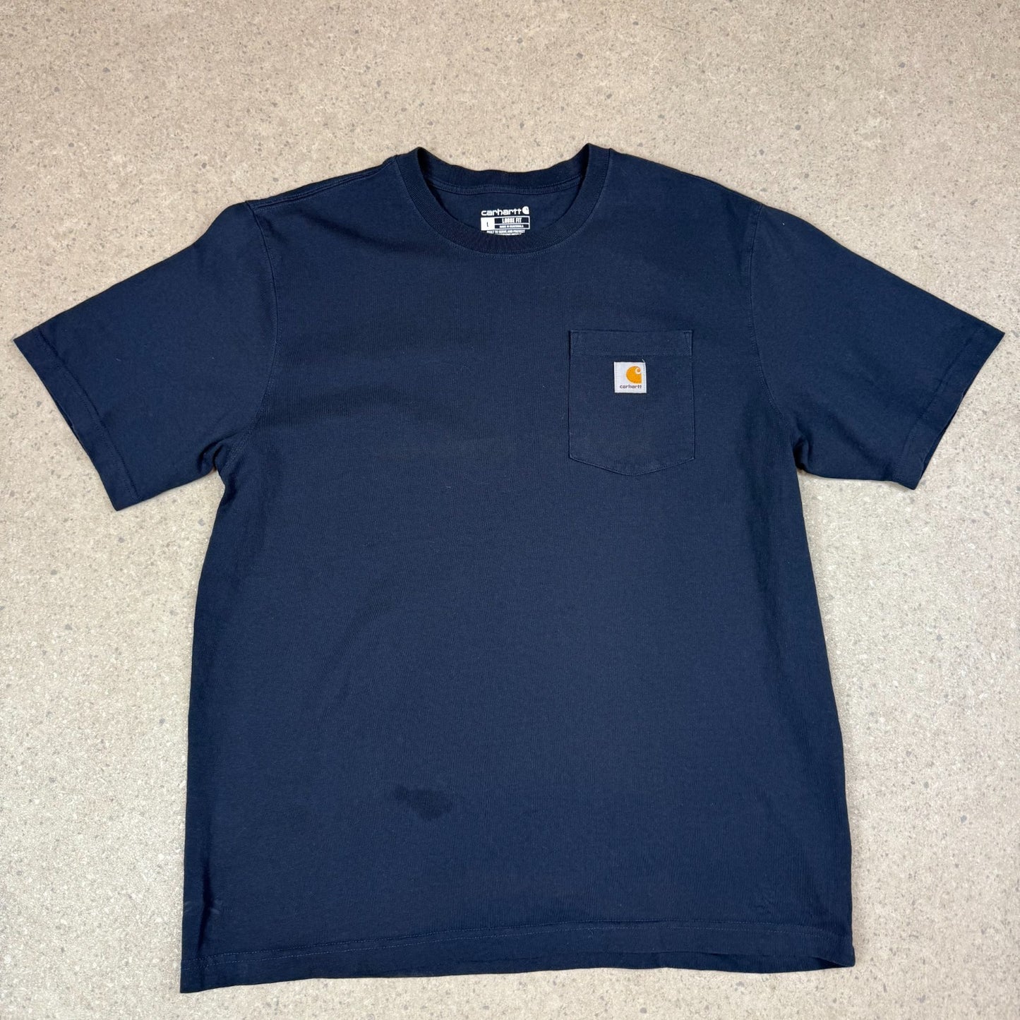 Carhartt T Shirt Large Loose Fit Navy Colourway
