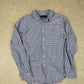 Ralph Lauren Shirt Medium Blue Slim Fit Check Long Sleeve
