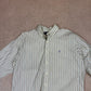 Ralph Lauren Striped Shirt Large Multicoloured Green Embroidered Logo