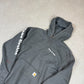 Carhartt Hoodie Medium Rain Defender Rama Electric Print Grey Heavyweight Hooded