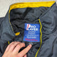 NFL Steelers PRO Player Windbreaker Jacket Large Black White Full Zip