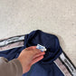 Reebok Track Top XL Y2K Navy Tan Activewear Athletic Jacket Zip Up