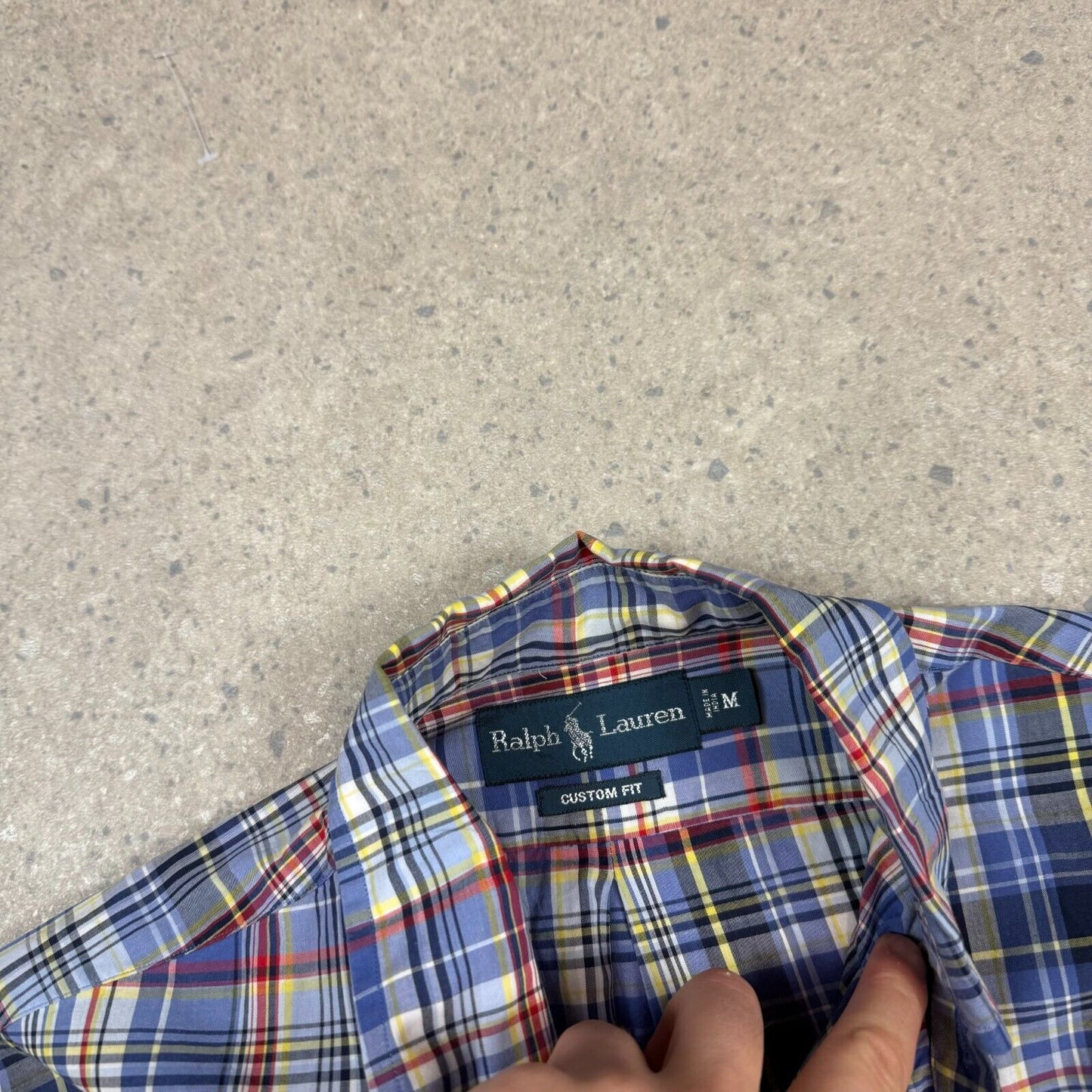 Ralph Lauren Check Shirt Medium Blue