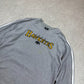 Iowa Hawkeye’s Sweater Large Starter Grey Yellow Embroidered Logo Vintage