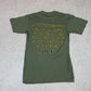 Outcast F*ck T shirt Small Green Colourway Vintage Short Sleeve