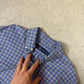 Ralph Lauren Shirt Medium Check Navy Orange Colourway