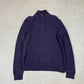 Ralph Lauren 1/4 Zip S / M Purple Colourway Embroidered Logo
