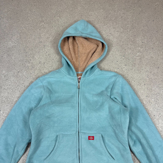 Dickies Hoodie Large Teal Blue Colourway Sherpa Lined Fleece
