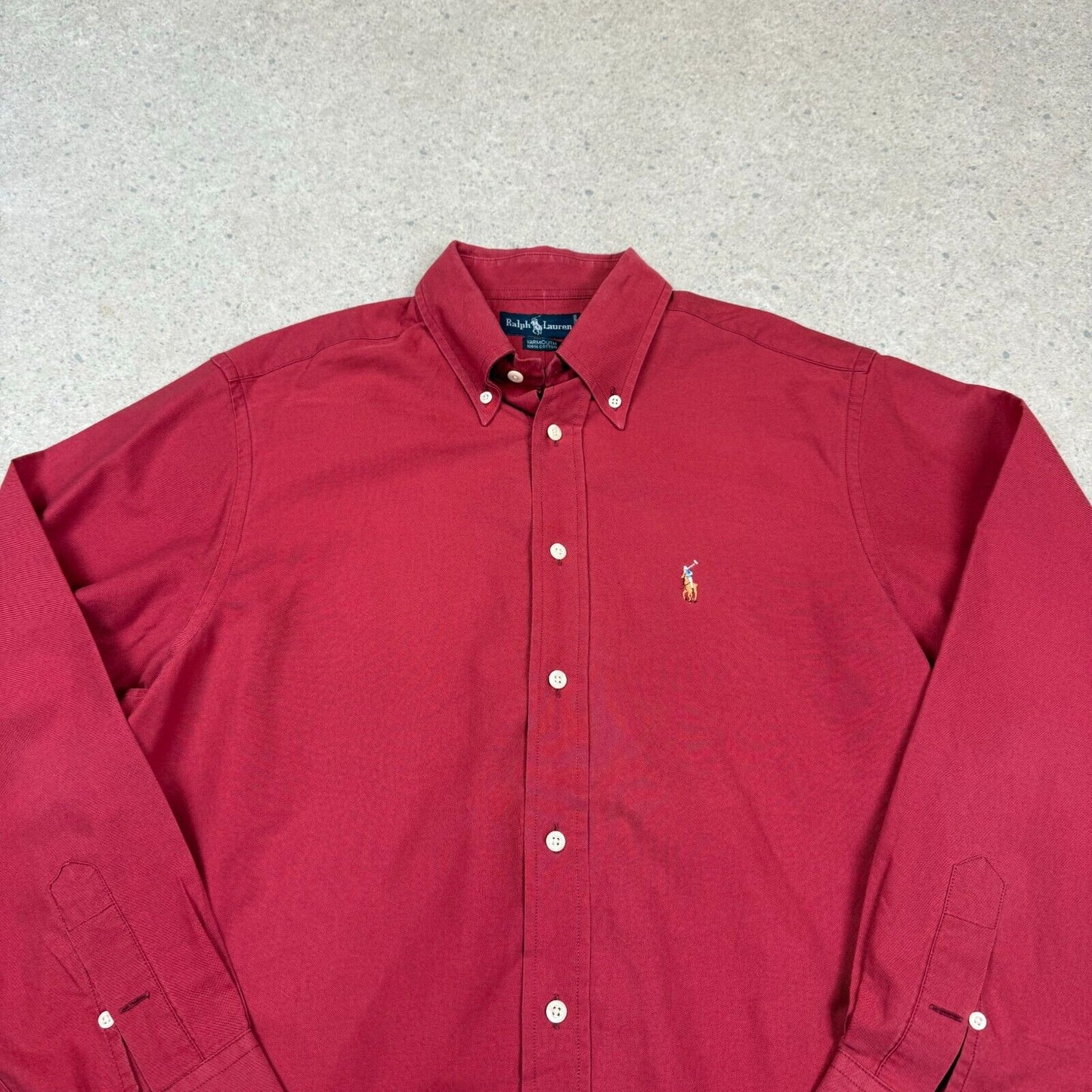 Ralph Lauren Shirt Burgundy Large 16.5” Neck