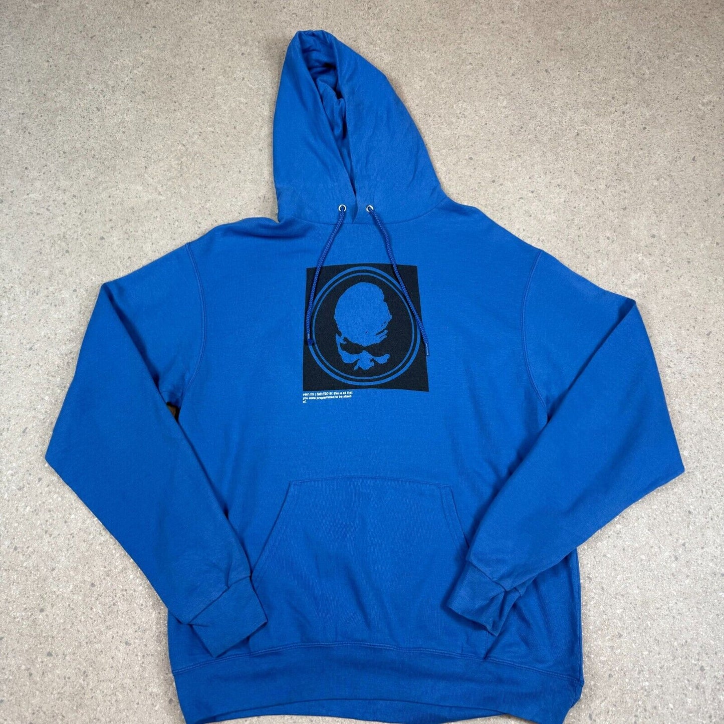 Champion Hoodie Large Blue Hooded