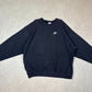 Nike Club Sweater 90s 2XL Black Colourway Made in USA Heavyweight