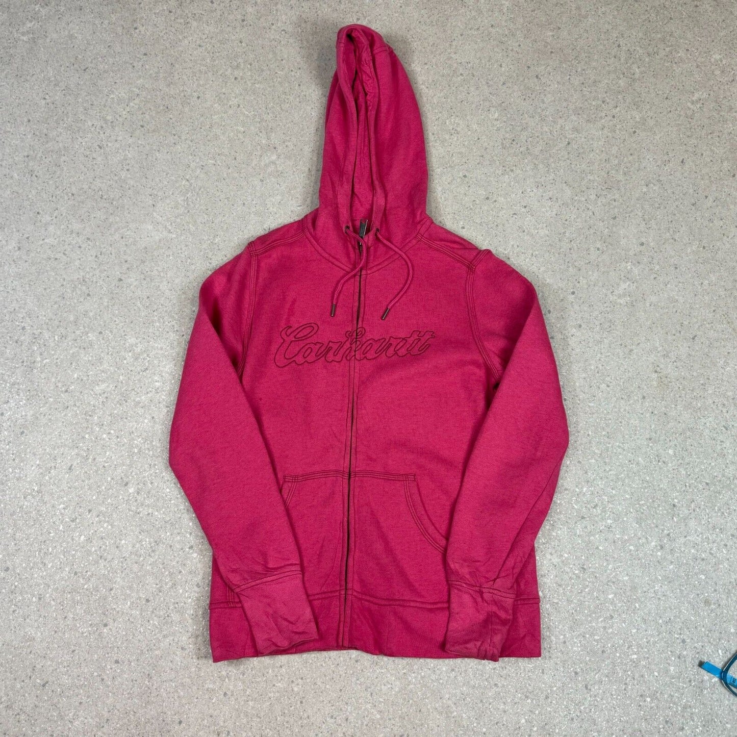 Carhartt Womens Hoodie Medium Pink Zip Up