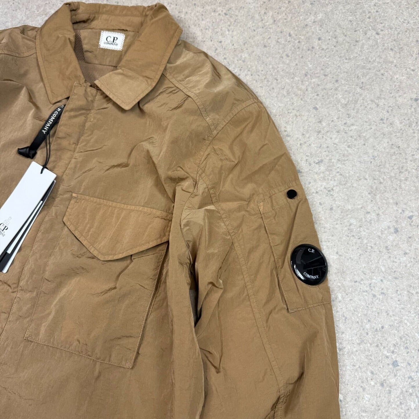 CP Company Chrome R Overshirt Small Lead Grey