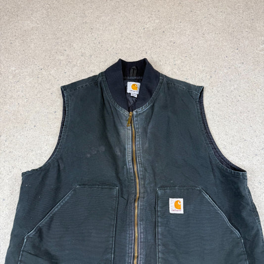 Carhartt Vest Large Black Colourway Padded Lined