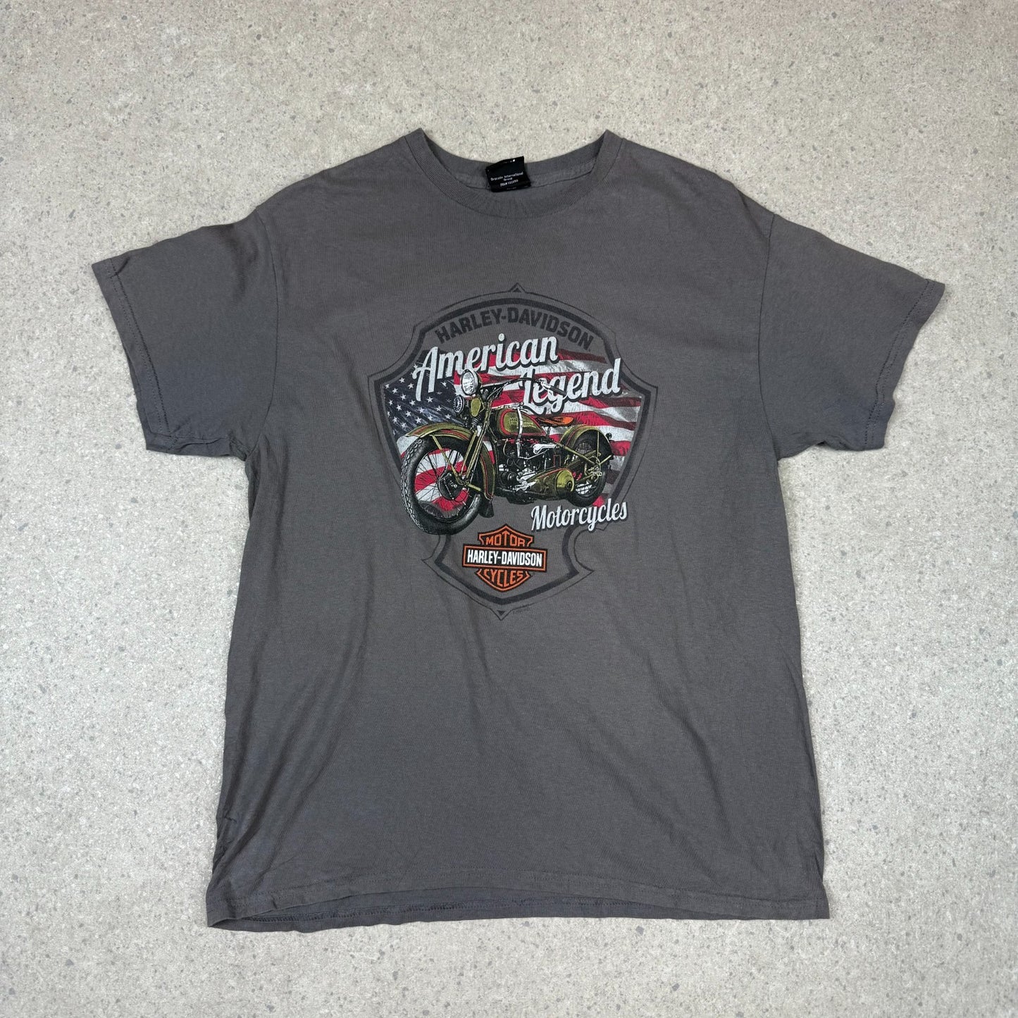 Harley Davidson T Shirt M / L Grey New York American Legend Graphic Tee