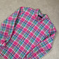 Ralph Lauren Check Shirt XL Pink Colourway Embroidered Logo Button Down