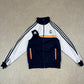 Real Madrid Track Top  Embroidered Logos All Over White / Navy Colourway Y2K
