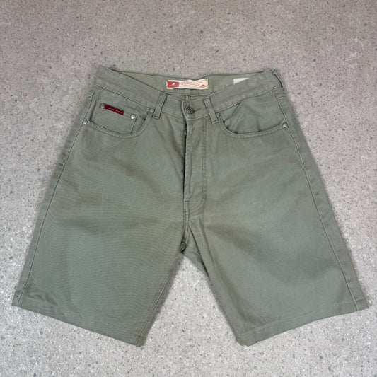 Lee Copper Shorts 30” Beige Colourway Leather Badge