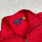 Ralph Lauren 1/4 zip red m/l