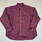 Ralph Lauren Shirt XL Burgundy Colourway Blare Embroidered Logo Cotton