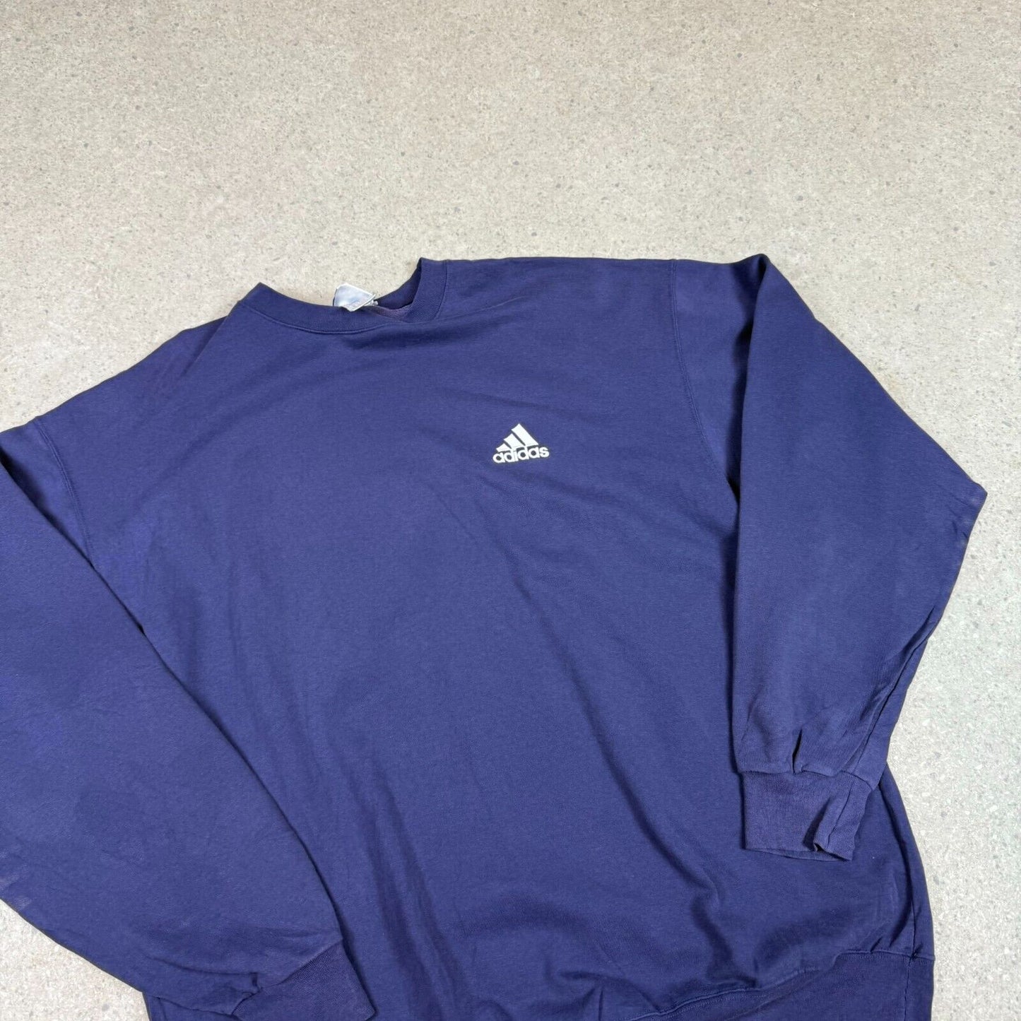 Vintage 90s Adidas Sweatshirt XXL Navy