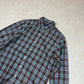 Ralph Lauren Check Shirt Medium Blue / Brown Colourway Embroidered Logo