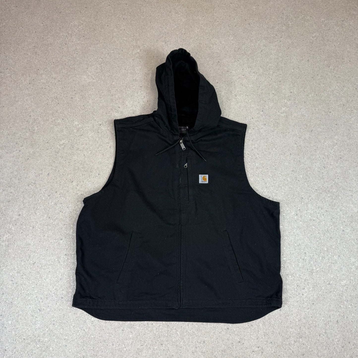 Carhartt Hooded Vest XLBlack Colourway Full Zip