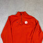 Nike 1/4 Zip Clemson Medium Orange Y2K