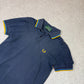 Fred Perry Polo Small Navy Colourway Embroidered Logo Blue Orange