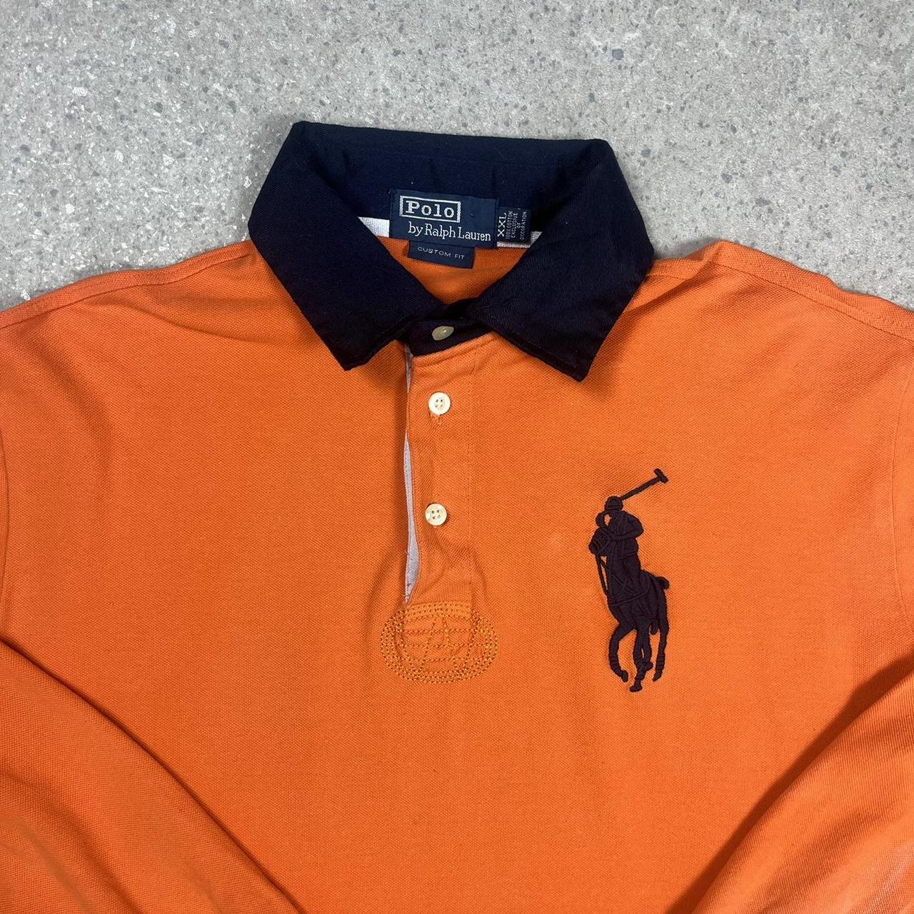 Ralph Lauren orange rugby shirt L