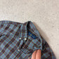 Ralph Lauren Check Shirt Medium Blue / Brown Colourway Embroidered Logo