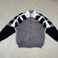 Adidas Track Top Large 90s White Grey Colourway Embroidered Logo