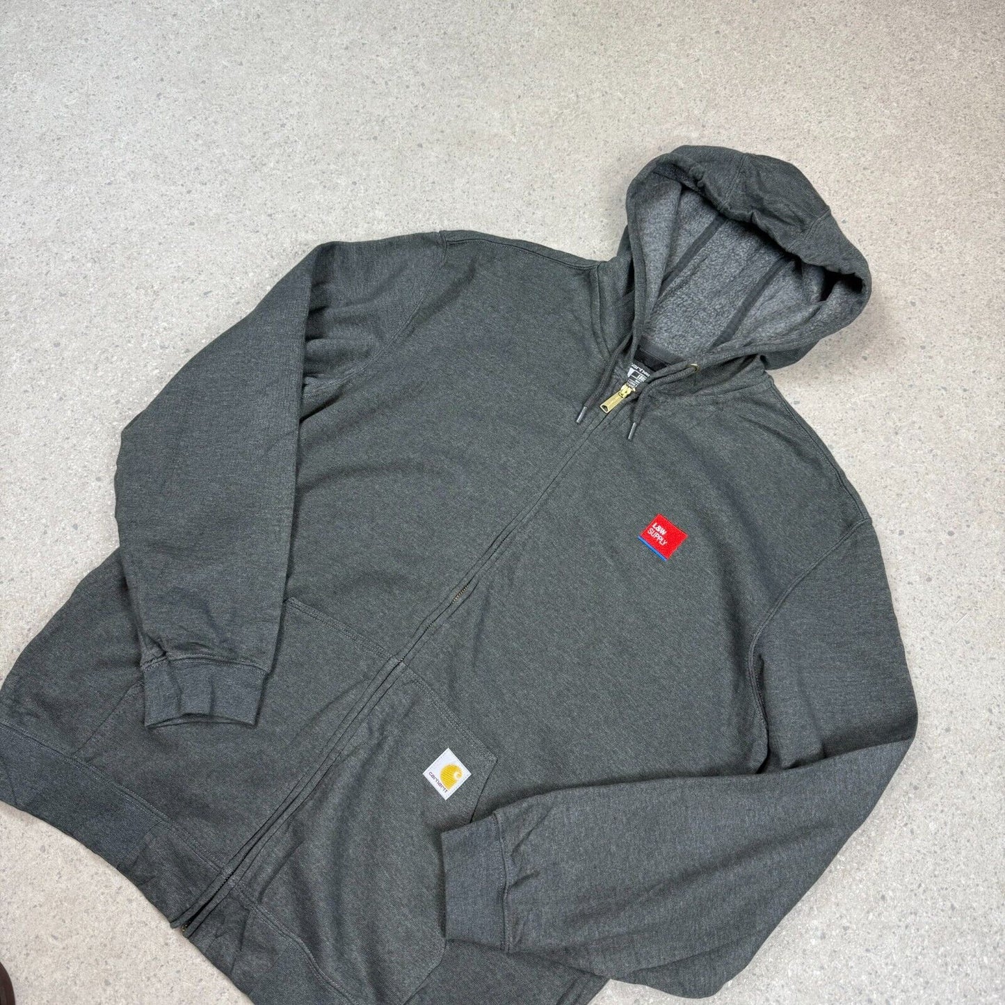 Carhartt Hoodie Full Zip XL Loose Fit Hooded