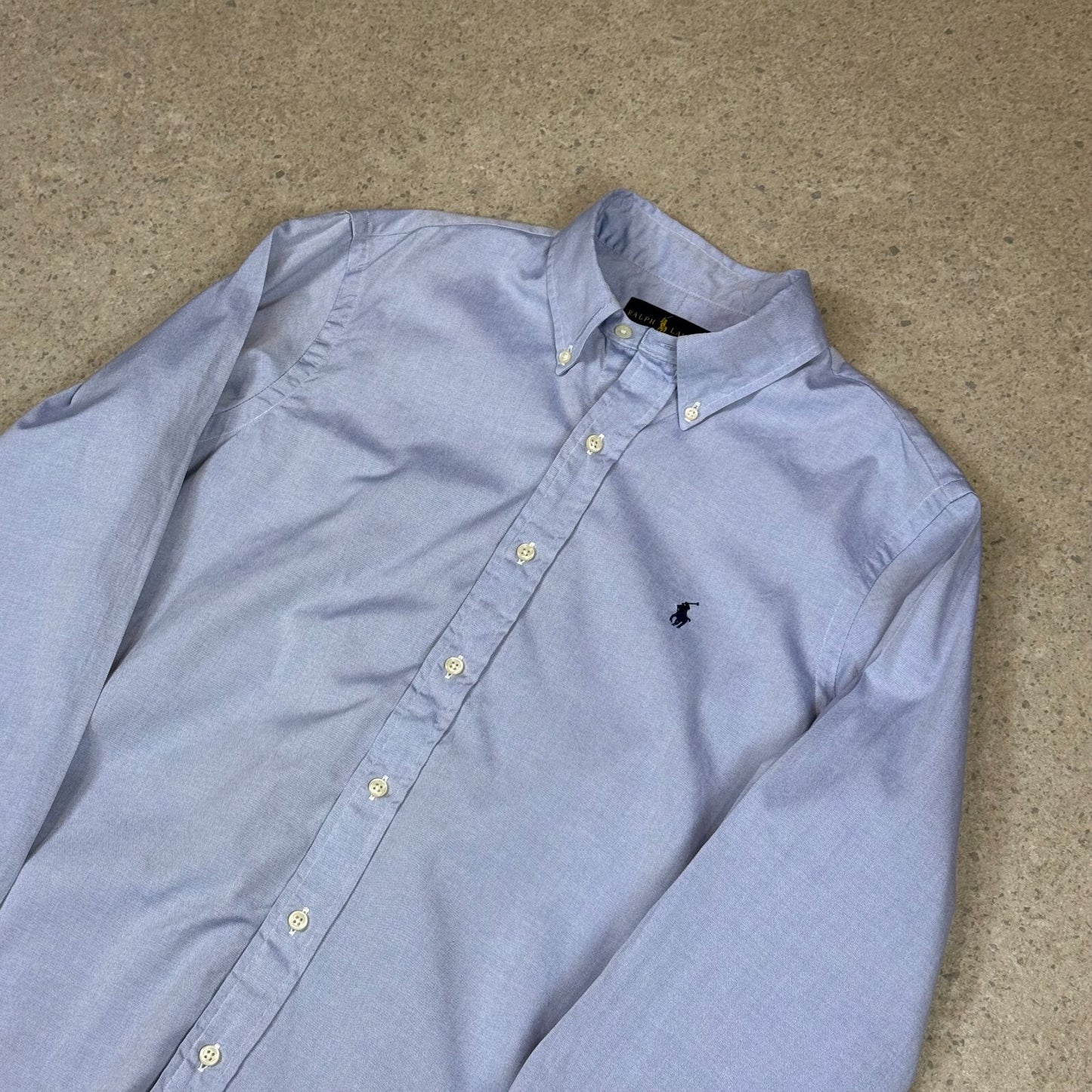 Ralph Lauren Shirt Medium Blue Colourway Embroidered Logo Long Sleeve