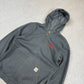 Carhartt Grey Hoodie Medium Zip Up Hooded