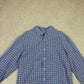 Ralph Lauren Shirt Medium Check Navy Orange Colourway