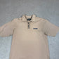 Timberland Polo Shirt Large Beige Colourway Embroidered Logo Short Sleeve