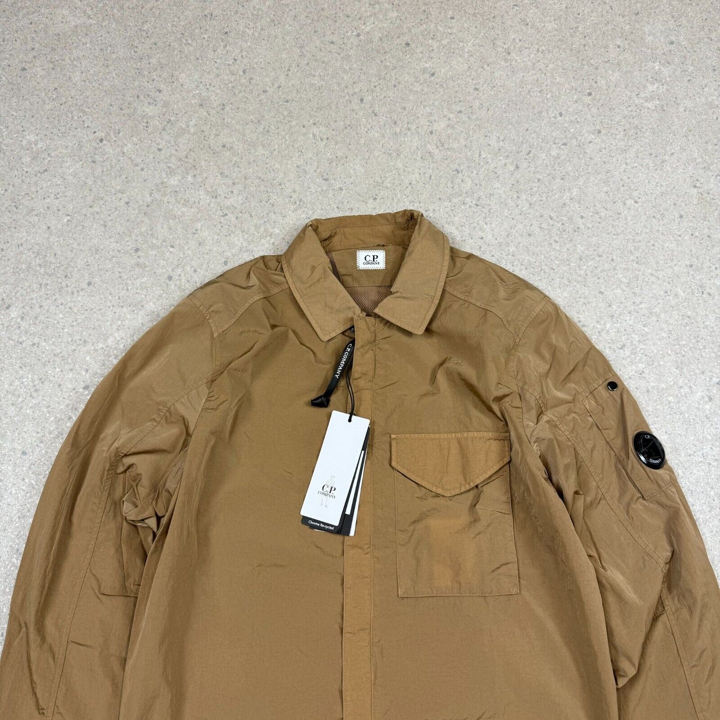 CP Company Chrome R Overshirt Small Lead Grey