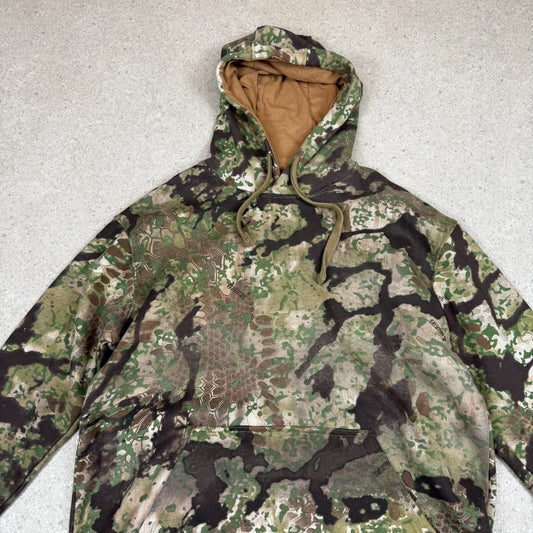 Mossy Oak Tree Camouflage Hoodie Large Cool Pattern All Over Lined