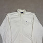 Ralph Lauren Shirt Large Off White Colourway Heavyweight Cotton