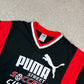 Puma Soccer Street T Shirt Large Black Red 1998 Vintage