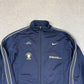 Nike Track Top S / M Navy Green 90s Full Zip