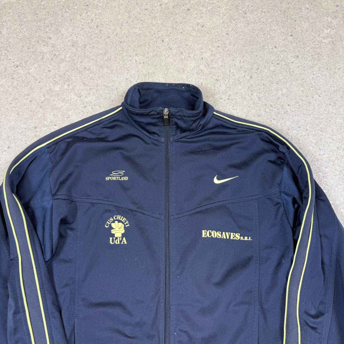 Nike Track Top S / M Navy Green 90s Full Zip