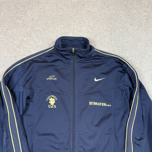 Nike Track Top S / M Navy Green 90s Full Zip