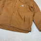 Carhartt Active Sherpa Jacket Large Brown Fleece Lined
