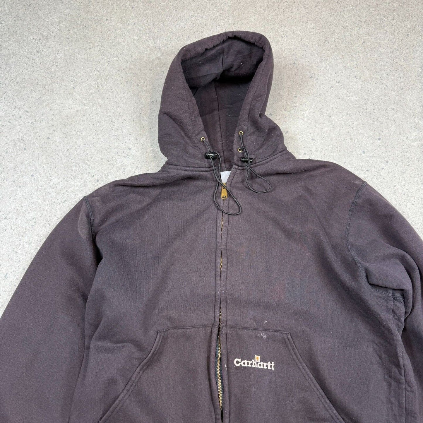 Carhartt Heavyweight Full Zip Hoodie Large Purple